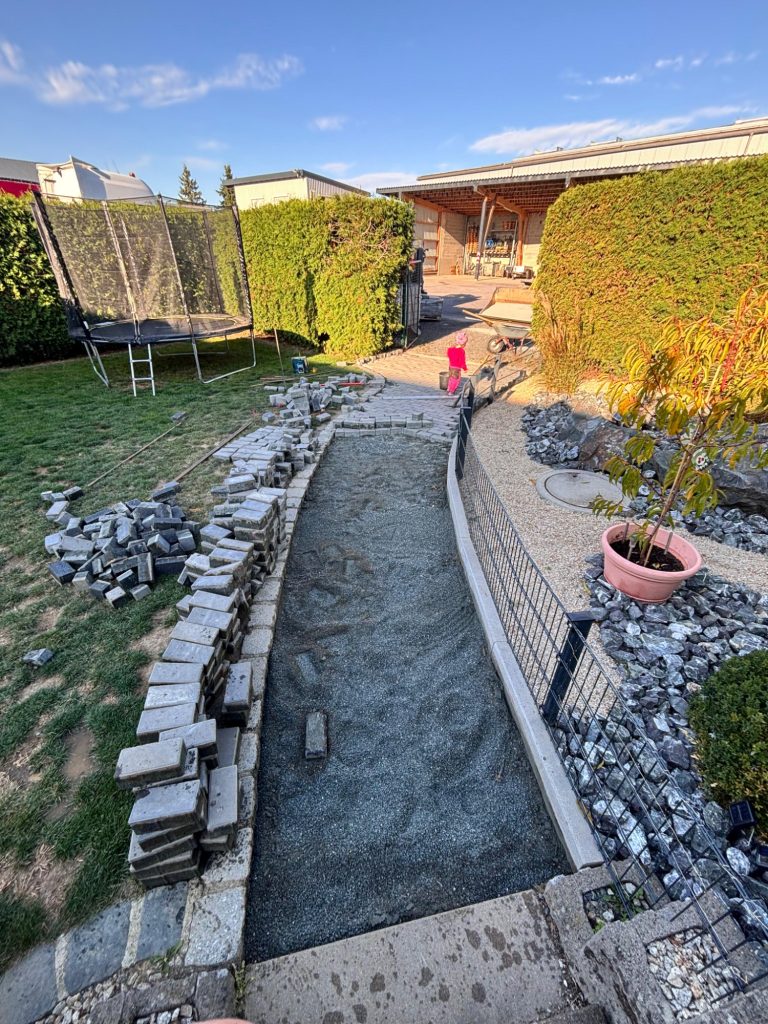 Umbauphase Gartenabteil