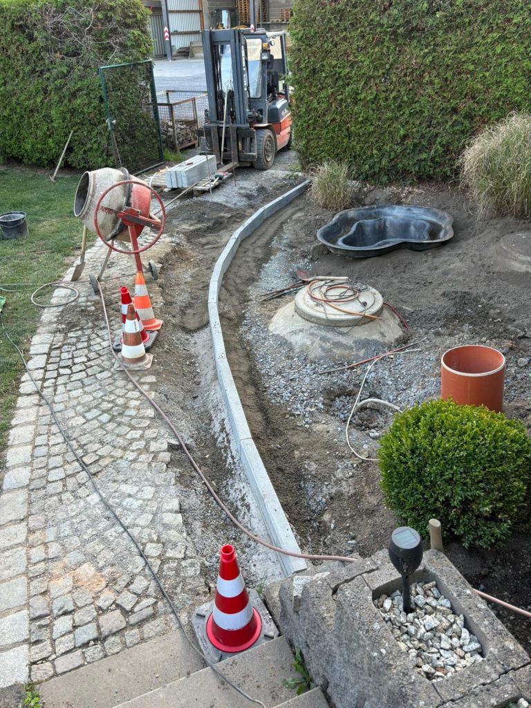 Umbauphase Gartenabteil